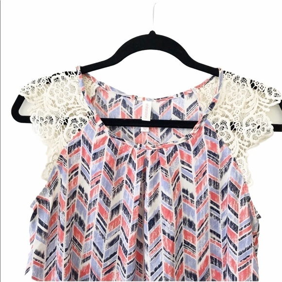 Target Xhilaration Lace Sleeve Shirt - Picture 3 of 5